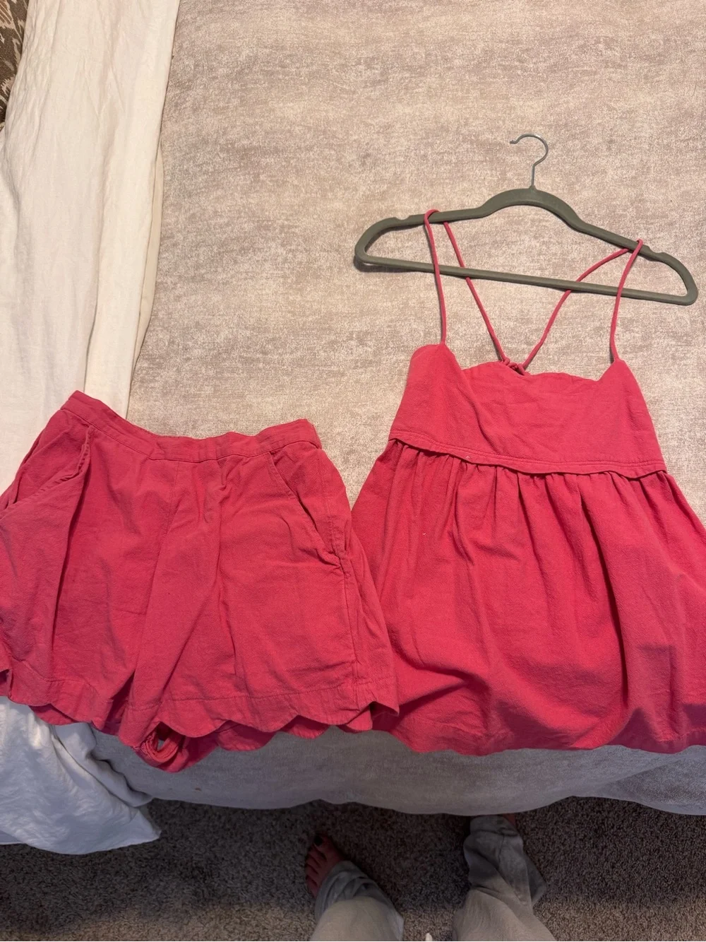 Free People Sweet Scallop Linen Set